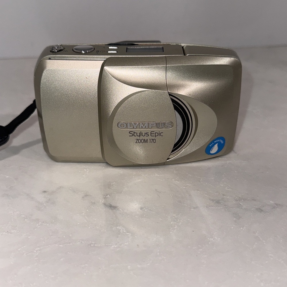 Olympus Stylus Epic Zoom 170 Quartz Date 35mm Film Camera Clean Tested Working